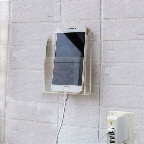 Acryl-Wandhalterung für Mobiltelefone mit Fernbedienung, 1 Hülle (1/4)