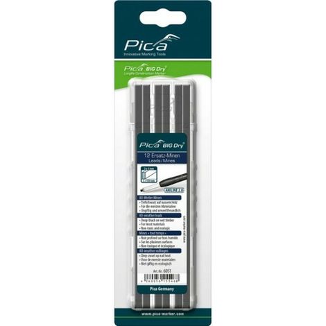 Markierminen Pica BIG DRY schwarz 12 Stück 2 mm