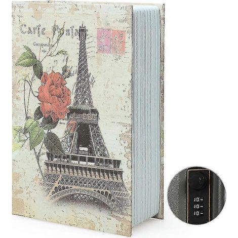 Coffre-fort Livre Secret avec Serrure à Code, Boîte de Rangement Déguisée en Dictionnaire, Cache Sécurisé pour Objets de Valeur (1/5)
