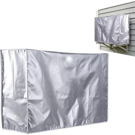 Housse pour climatiseur extérieur imperméable et coupe-vent – Protection durable anti-poussière, anti-UV, anti-neige et résistant aux intempéries pour la maison – Dimensions 96x40x70 cm (1/5)