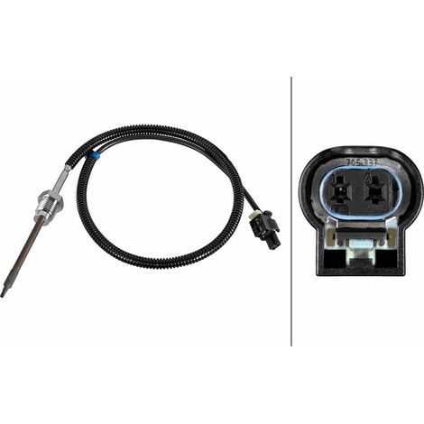 Capteur, température des gaz HELLA 6PT 010 376-781 MERCEDES-BENZ 000 905 56 08