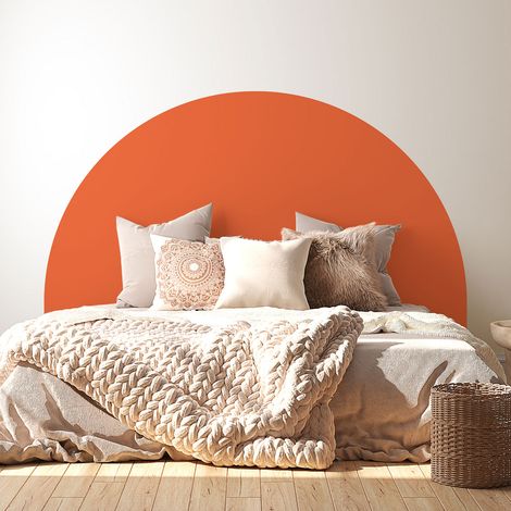 Stickers tête de lit - Couleur tendance - 160 x 130 cm - Pour lits (120 à 140 cm) - Adhésif MAT (1/2)