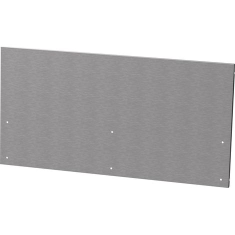 Le Marquier Paraspruzzi Centrale Plancha Inox 40,6 x 80 cm Grigio