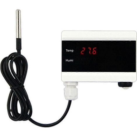 Capteur de température WiFi Tuya Thermomètre Détecteur Affichage numérique Application Maison Connectée Alerte Alarme d'eau du congélateur Prise US S202412278299 (1/5)
