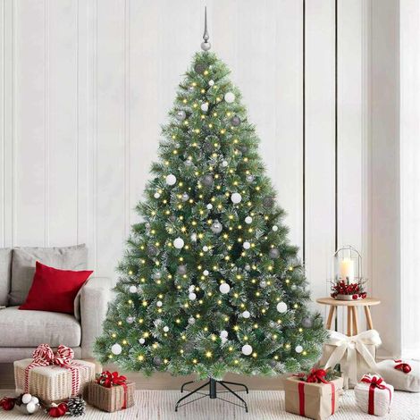 vidaXL Árbol de Navidad artificial con 300 LED Verde 240 cm PE y PVC (1/5)