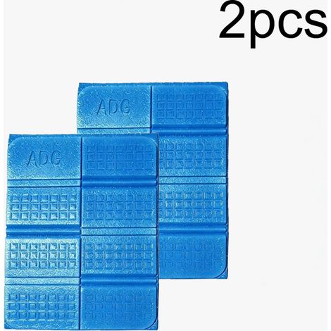 Lot de 2 coussins de siège pliables - Coussins de siège portables d'extérieur - Imperméables - 39 x 28 cm (1/3)