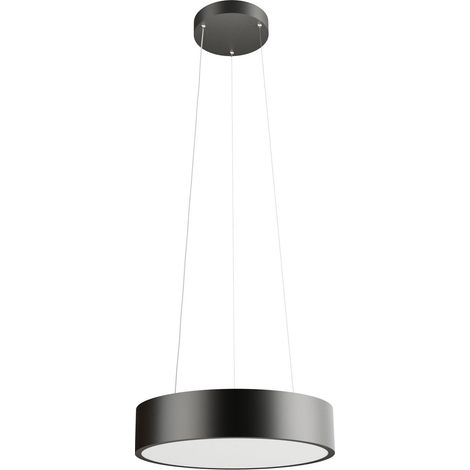 Plafoniera Sospesa TOT Beneito & Faure 40W 450mm 115º Tuya CCT 2600K-4000K dimmerabile Nero Opaco - Illuminazione Smart Design Moderno
