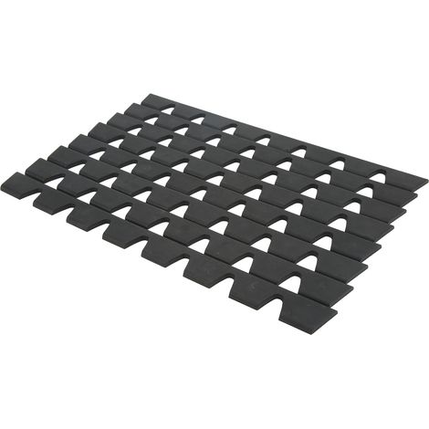 Ensemble de 8 protections anti-rayures pour pare-chocs avant, en caoutchouc noir, protection universelle (1/5)