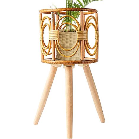 aus Holz für den Innenbereich Boden Pflanzkörbe Boho