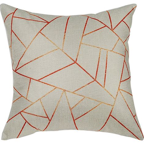Housse De Coussin En Lin - Imprimé Numérique Écologique - Pour Canapé Chaise Bureau Et Voiture - 45x45cm (1/3)