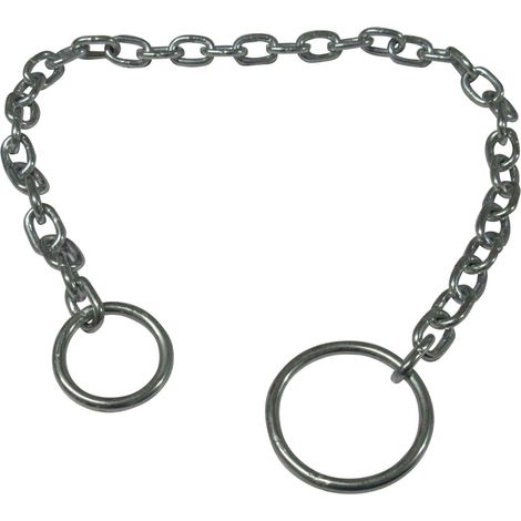 Canal Mooring Chain with Rings (Galvanised Narrowboat Docking Tie)