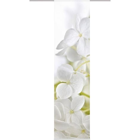 Home Fashion Lynton Tenda a Pannello, Poliestere, Bianco, 245 x 60 cm