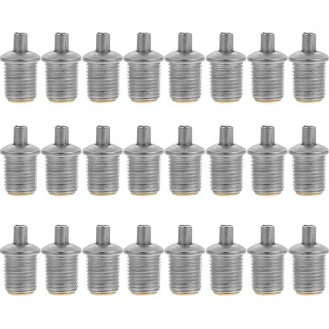 Serrage-Câble 30 Pièces Argenté Métallique M10x1 en Fer et Cuivre (1/5)
