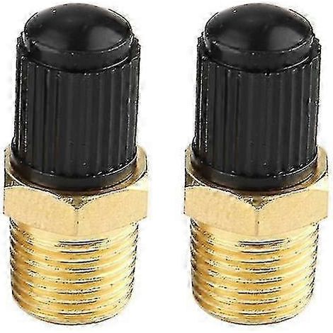 Valve de remplissage en laiton 1/8 NPT pour réservoir de compresseur d'air - Jeu de 2 pièces (1/5)