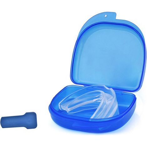 Anti-Schnarch-Silikonarmband, Anti-Knirschen-Mundschutz, Mundstück, komfortabler Nachtmundschutz