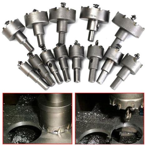 Ensemble De Scie Cloche 13pcs, Foret De Scie Cloche, 16mm 53mm En Acier Inoxydable Scie Cloche Foret En Carbure De Tungstène Tct Forets En Métal Outils De Quincaillerie Fraise En Carbure De Tun (1/5)