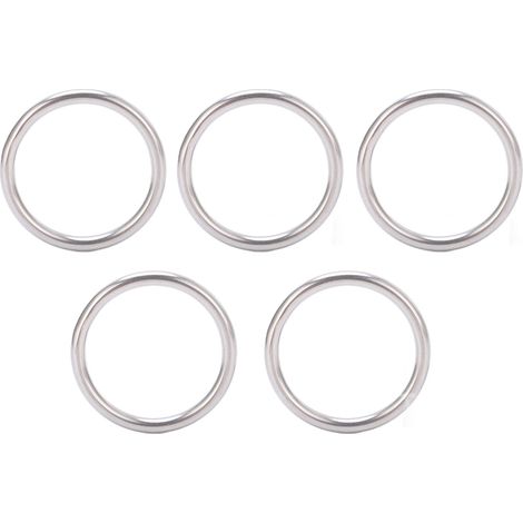 5 Anneaux en Acier Inoxydable 304 pour Équipement de Fitness et Marine, 4x35mm, Sans Soudure (1/5)