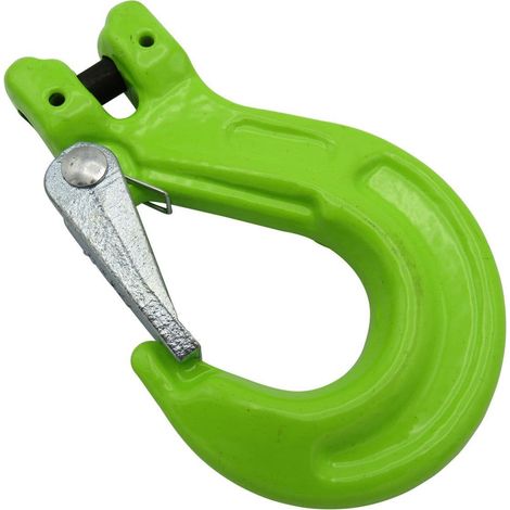 Lifting Clevis Sling Hook with Latch 16MM (Grade 100 10 Ton Chain Component 10T) (1/5)