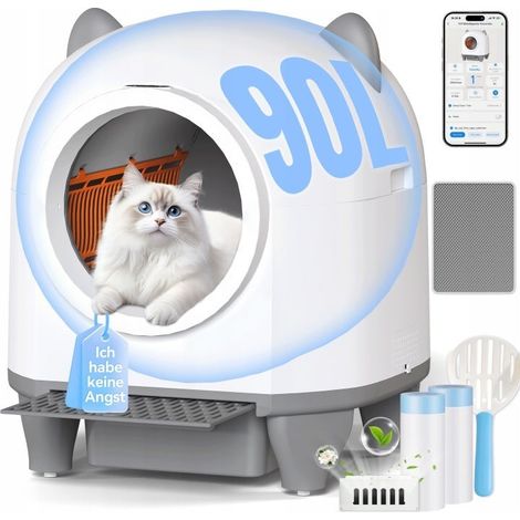 [GEBRAUCHT] B-Ware HOMALL offene Katzentoilette große automatische Katzenbox mit Schaufel (1/2)