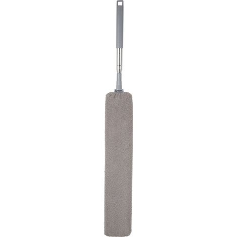 Teleskop-Staubwedel, Mikrofaser-Staubwedel mit Edelstahlgriff, waschbare, flexible Bürste zum Entfernen von Staub von Sofabetten, Möbeln, Böden und Hausstaub.