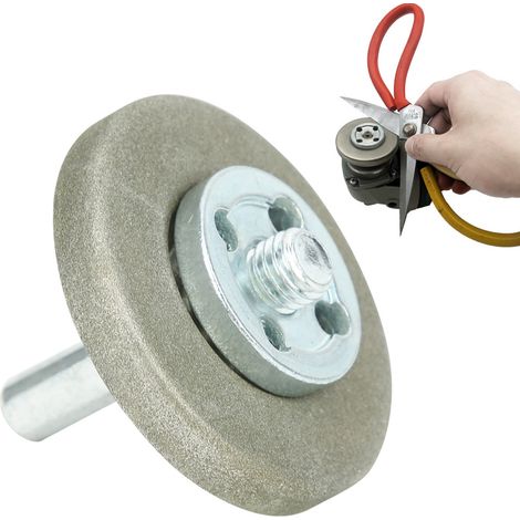 Schleifscheibe mit 5,6 cm Durchmesser, hochharter Schärfstein für Hobelwerkzeuge, Bohrmaschinen, Scheren, Körnung 360 (1/5)