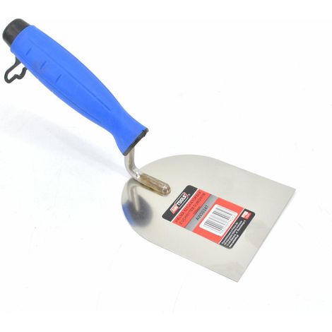 Awtools Edelstahl-Stuckkelle, Spaten, 100 mm, Gummigriff