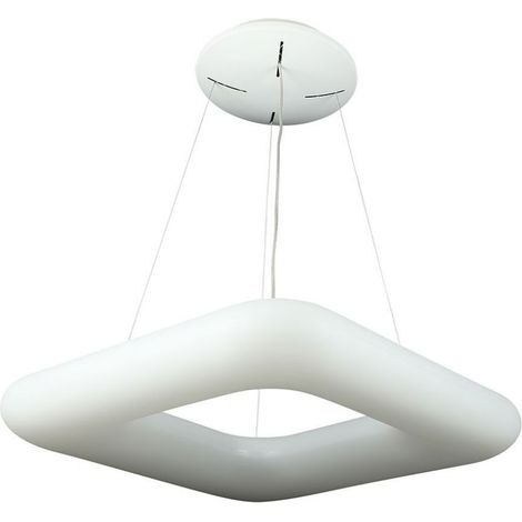 V-TAC Lustre LED carré 80W avec télécommande à changement de couleur 3 en 1 Corps blanc l: 75cm h: 120cm Dimmable (1/5)
