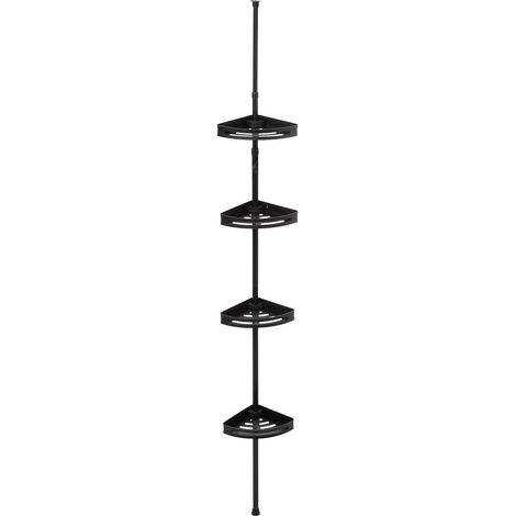 Teleskopregal für die Dusche, 4 Körbe, 20,5 x 20,5 x 240 cm (1/5)