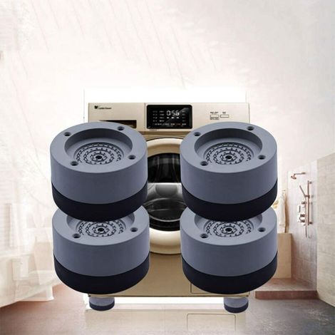 [JAMAIS UTILISÉ]Lot de 4 coussinets anti-vibrations pour lave-linge, pieds stabilisateurs universels pour lave-linge, réfrigérateur, gros appareils électroménagers, taille S, hauteur 2 cm. (1/5)