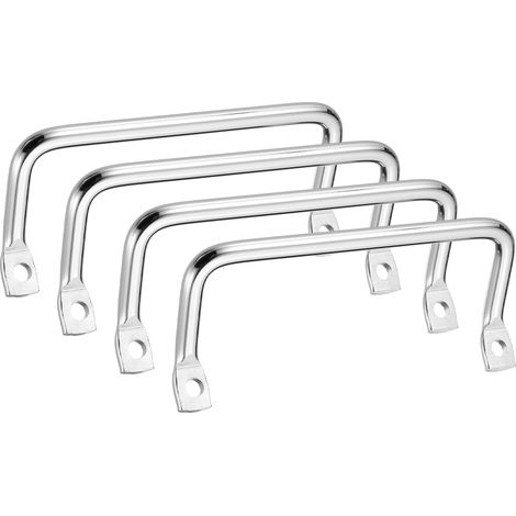 4Pcs Poignées Pour Plateaux De Service, 13.8 Pouces Poignées Métalliques Pour Meubles, Poignées Pour Tiroirs, Poignées Pour Portes Coulissantes, Argent (1/5)