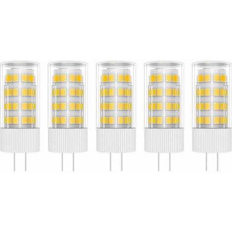 SHINING HOUSE 5X Lámpara LED G4 5W Bombilla Lámpara 51 SMD 2835LEDs Blanco cálido 3000K Bombilla LED Equivalente a Lámpara Halógena de 50W CA/CC 220V (1/5)