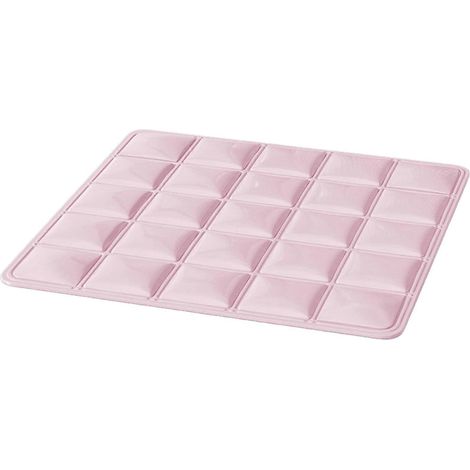 Tapis rafraîchissant auto-hydratant pour chien, matelas de couchage d'été en gel absorbant la chaleur, imperméable, lavable et portable, pour chiens et chats de petite et moyenne taille (rose). (1/5)