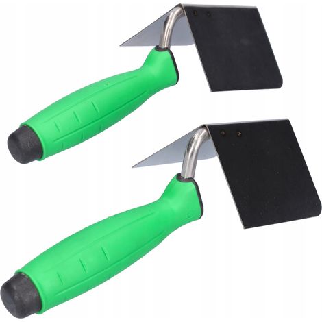 Paleta de esquina 8060 mm, interior de acero inoxidable, mango de goma. (1/5)