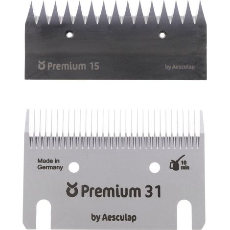 Schermesser-Set Kerbl Premium, Rind / Pferd 31/15 Z. (1/3)