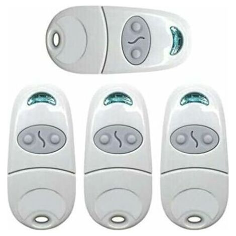Télécommande Universelle Portail, PingGoo Télécommande pour Ouvre-Porte de Garage, émetteur de clé Portable, Télécommande de Porte de Garage pour Came Top 432NA/432EE/432 EV/432M (4, Blanc) thsind,TRI (1/2)