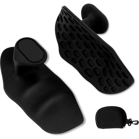 Lot de 2 poignées de Fitness en Musculation antidérapantes pour exercices d'haltérophilie - Sangles de soulevé de terre - Sangles de levage - Musculation - Musculation d'haltérophilie sans doigts - Pr (1/5)
