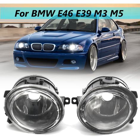 1 pair of front left and right fog lights for BMW 3 series E46 5 series E39 M3 M5 1998-2004 (1/3)