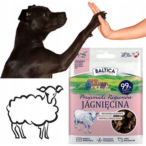 Snack per cani Baltica TRAINING Treats Semi-morbido AGNELLO 30 g (1/5)