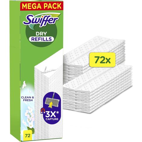 Accessoire de nettoyage Swiffer dry clean and fresh 72 lingettes