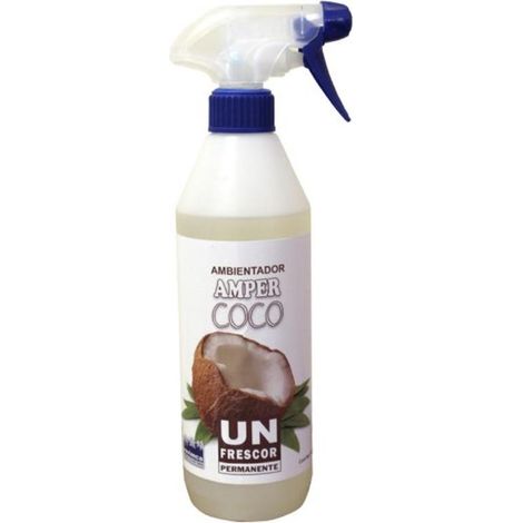 FPLUS ambientador am-per 0.5 lts coco , Relájate y deja que tu mente vuele hacía paisajes paradisíacos con nuestra fragancia.