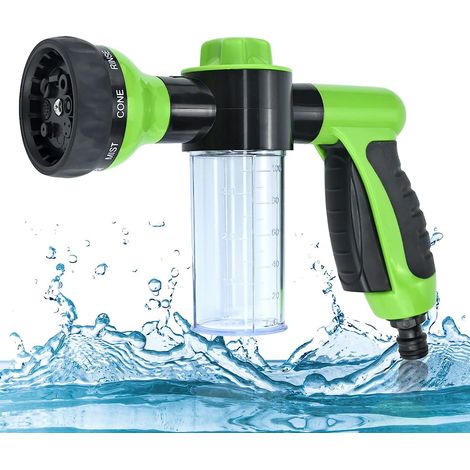 Pulvérisateur de mousse de jardin, tuyau d'eau, buse de mousse, distributeur de savon, pistolet pour voiture, animaux domestiques, douche, plantes (1/5)