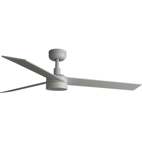 DC Ceiling Fan Rudder L White with LED & Remote