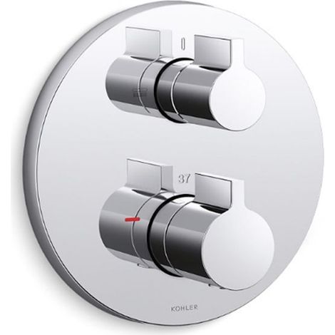 Kohler Components Modulo Thermostatic Bath Shower Valve Trim Twin Lever Handles
