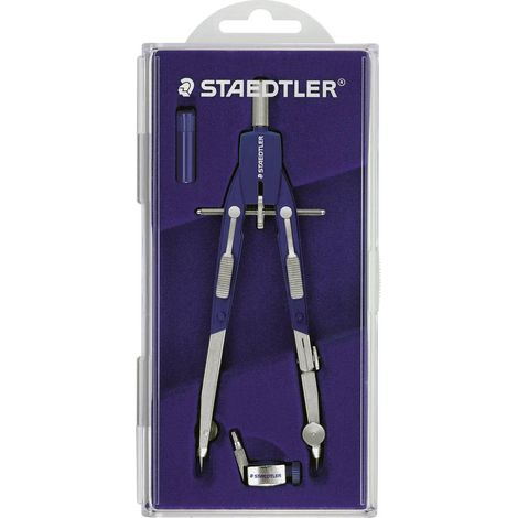 Staedtler Compasso 552 01 regolazione rapida pulsante meccanico