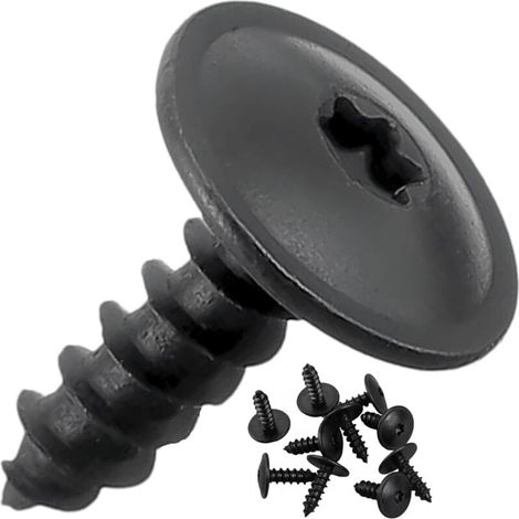 Vis Torx Autotaraudeuse Universel (M5 x 16 mm) - TX25 - N90775001 - N91160401 - Garde-boue, Passage de Roue, Pare-chocs, Grilles - Noir (lot de 10 pièces) (1/5)
