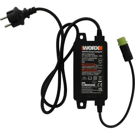 Transformateur D'alimentation De Station De Charge (100-240v,20v,90w) Pour Robots Tondeuses Worx, Modèles Wr147e, Wr147e.1, Wr15