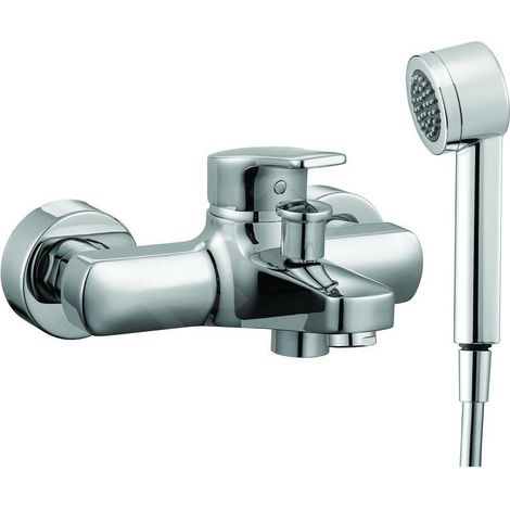 Laufen Citypro - Mitigeur de baignoire à levier avec accessoires, chrome HF500962100600 (1/2)