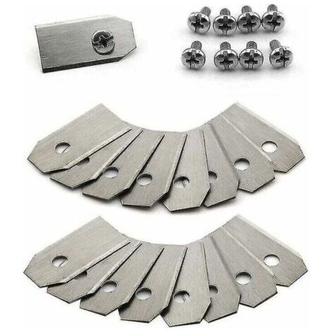 Lame de couteau en titane 30 pièces pour Husqvarna Automower, Gardena, Meec Silver (1/4)
