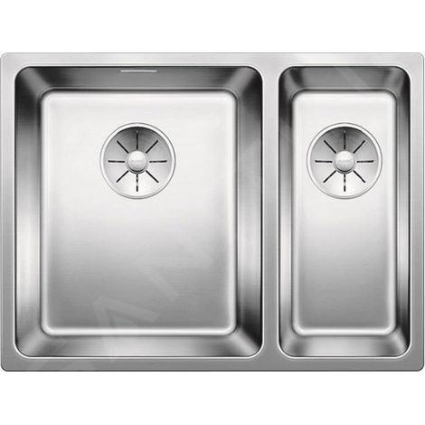 Evier Blanco Andano 340/180-IF Inox InFino - Inox Lisse (1/4)