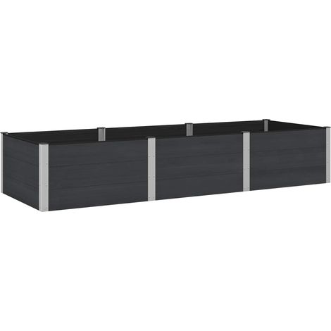 Maison Exclusive - Jardinière surélevée Noir 300 x 100 x 54 cm (1/5)